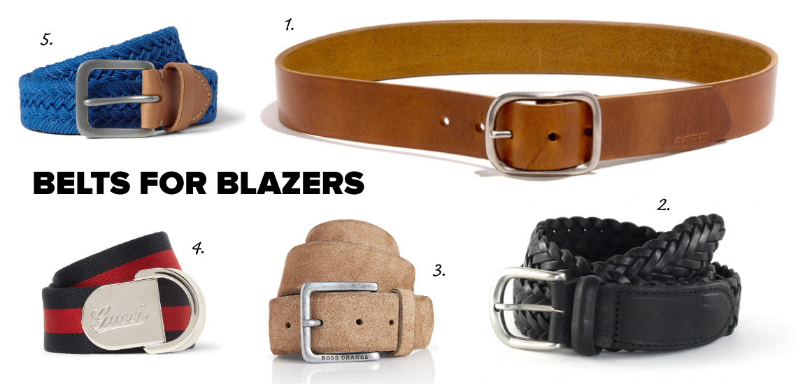 casual belts for blazers
